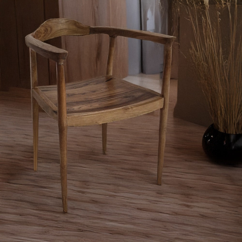 Munggur Ξύλινη Καρέκλα σε Φυσική Απόχρωση (58x50x70)cm 730-3251
