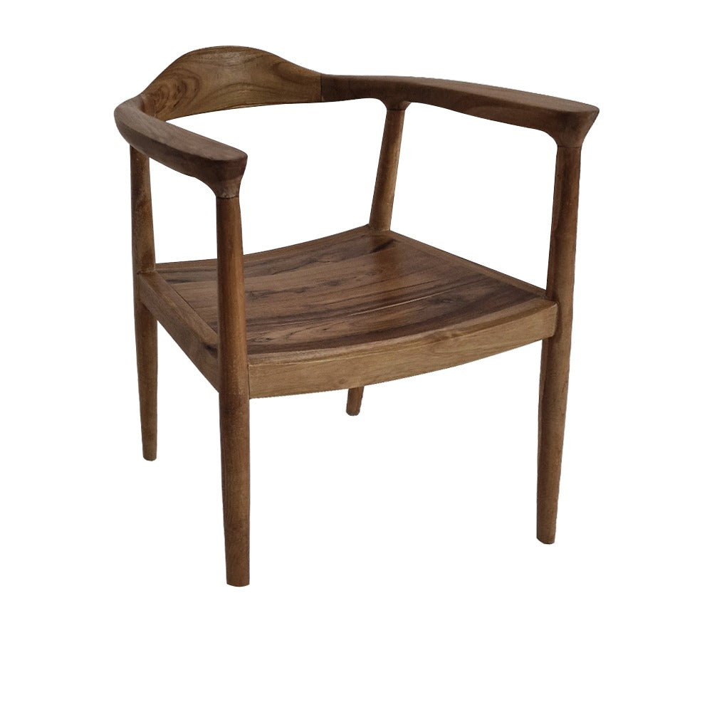 Munggur Ξύλινη Καρέκλα σε Φυσική Απόχρωση (58x50x70)cm 730-3251