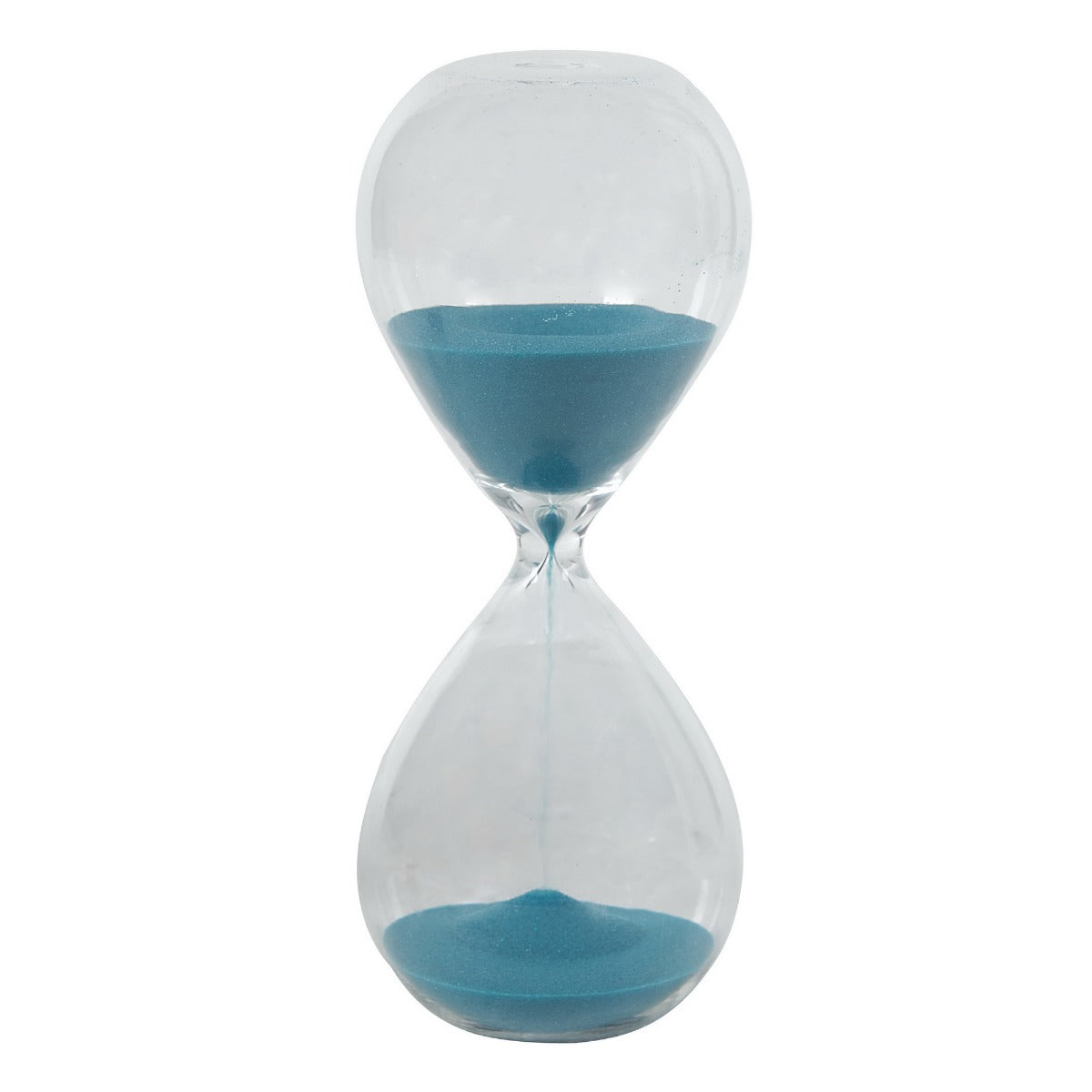 Artekko Hourglass Γυάλινη Διακοσμητική Κλεψύδρα με Μπλε Άμμο (7.5x7.5x20.3)cm 73047-PEAC
