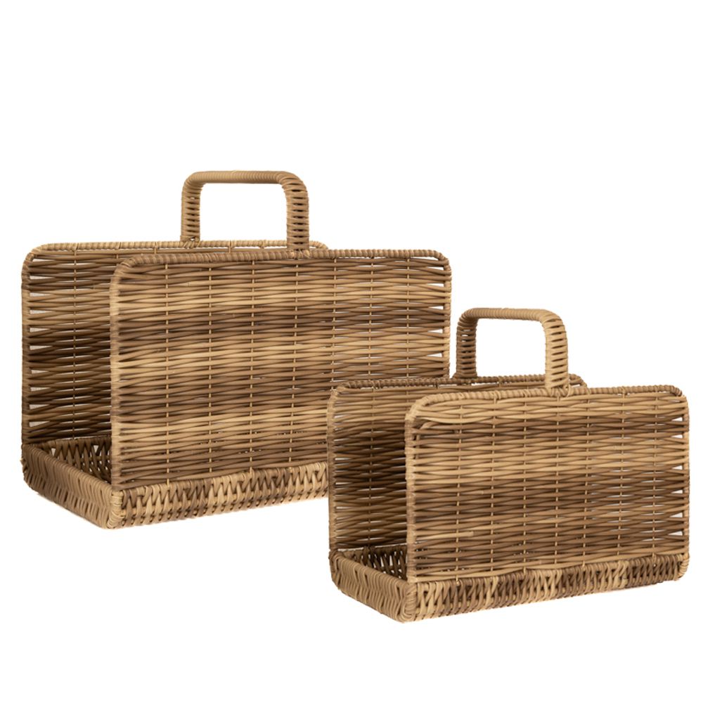 ΣΕΤ 2 ΚΑΛΑΘΙ ΑΠΟ ΠΛΑΣΤΙΚΟ ΡΑΤΑΝ ΜΕ ΧΕΡΟΥΛΙ 52Χ35Χ34 45Χ28Χ29ΕΚ