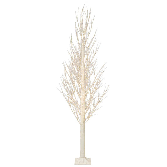 ΛΕΥΚΟ ΦΩΤΙΖΟΜΕΝΟ ΔΕΝΤΡΟ 180ΕΚ ΜΕ 1000 LED ΛΑΜΠΑΚΙΑ ΘΕΡΜΟ ΛΕΥΚΟ ΣΕ ΛΕΥΚΗ ΜΕΤΑΛΛΙΚΗ ΒΑΣΗ 22Χ22ΕΚ