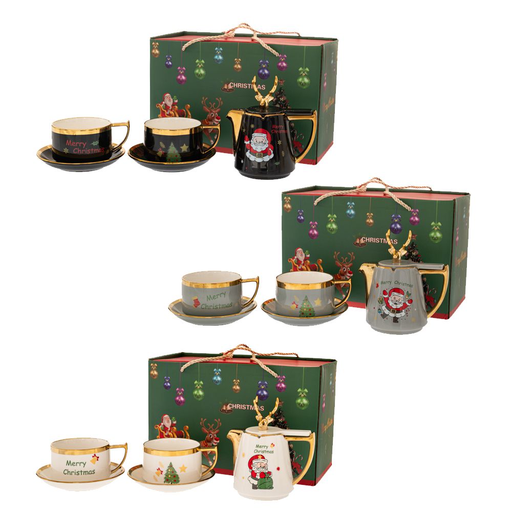 ΣΕΤ 3 2 ΚΟΥΠΕΣ ΚΑΙ 1 ΤΣΑΓΙΕΡΑ ΜΕ ΧΡΙΣΤΟΥΓΕΝΝΙΑΤΙΚΟ ΣΚΗΝΙΚΟ 4 ΣΧΕΔΙΑ