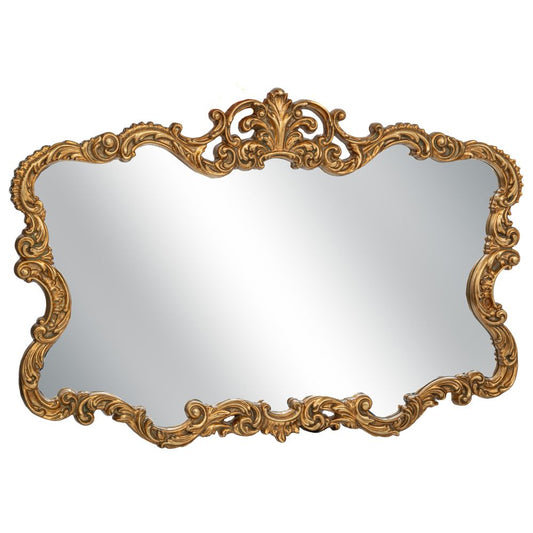 ΧΡΥΣΟΣ VINTAGE PU ΚΑΘΡΕΦΤΗΣ ΤΟΙΧΟΥ ΜΕ ΑΝΑΓΛΥΦΑ ΣΧΕΔΙΑ 96Χ4Χ67ΕΚ