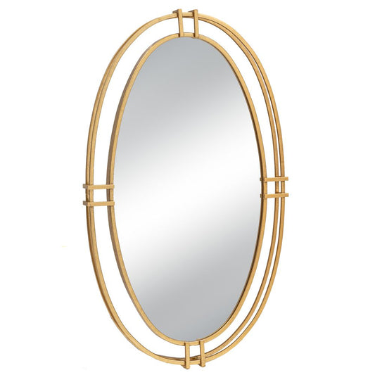 ΧΡΥΣΟΣ ΜΕΤΑΛΛΙΚΟΣ ΟΒΑΛ ΚΑΘΡΕΦΤΗΣ ΤΟΙΧΟΥ 52Χ5Χ87ΕΚ