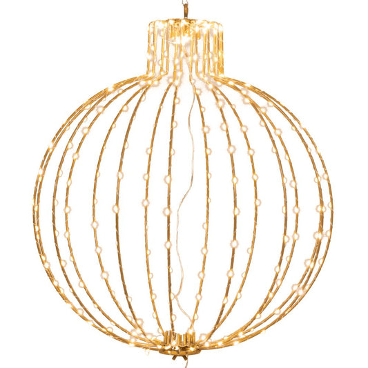 ΧΡΥΣΗ ΜΕΤΑΛΛΙΚΗ ΜΠΑΛΑ Φ56ΕΚ ΜΕ 320 LED ΘΕΡΜΟ ΛΕΥΚΟ IP44