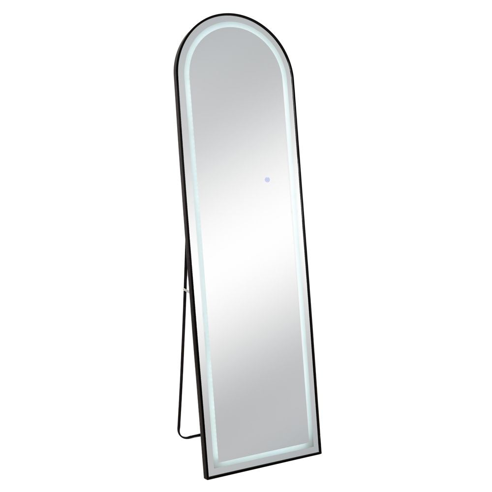 ΜΑΥΡΟΣ ΜΕΤΑΛΛΙΚΟΣ ΚΑΘΡΕΦΤΗΣ ΔΑΠΕΔΟΥ ΜΕ LED 50Χ170ΕΚ