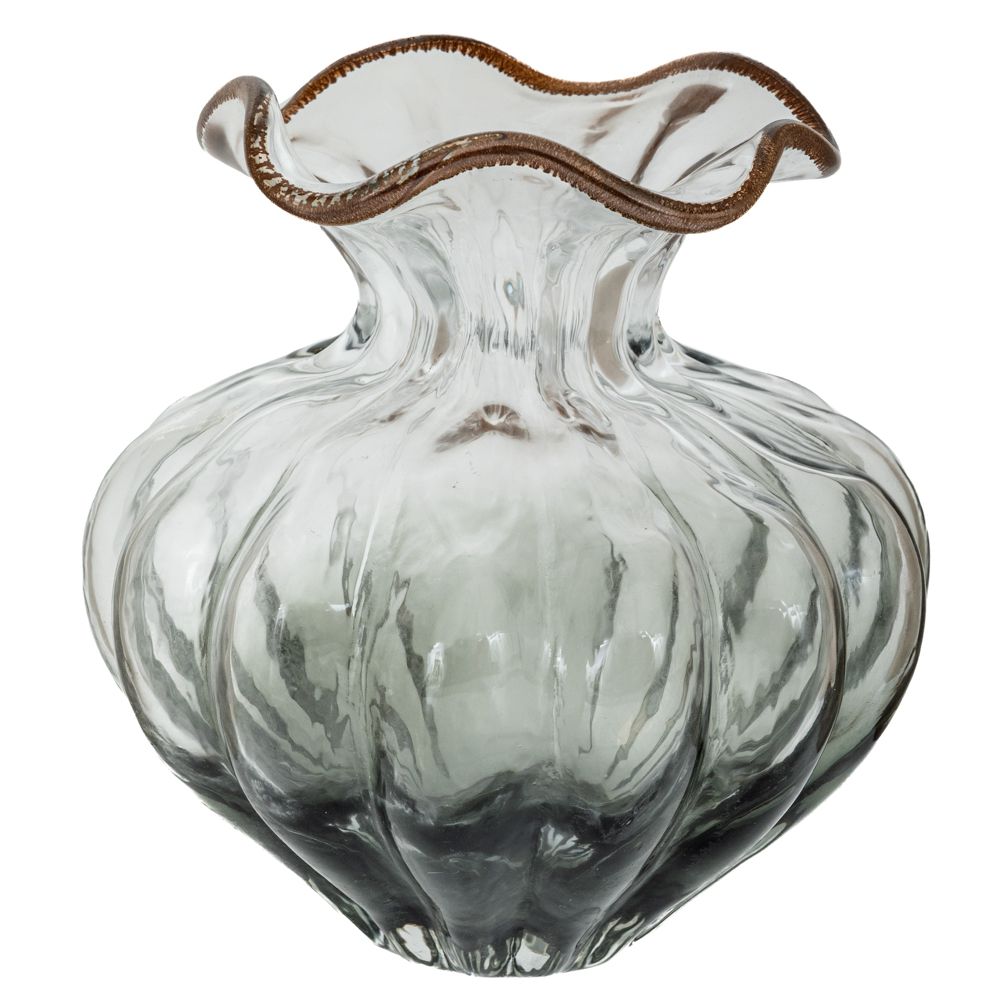 ΔΙΑΦΑΝΟ ΓΚΡΙ ΓΥΑΛΙΝΟ ΒΑΖΟ Φ24Χ24ΕΚ