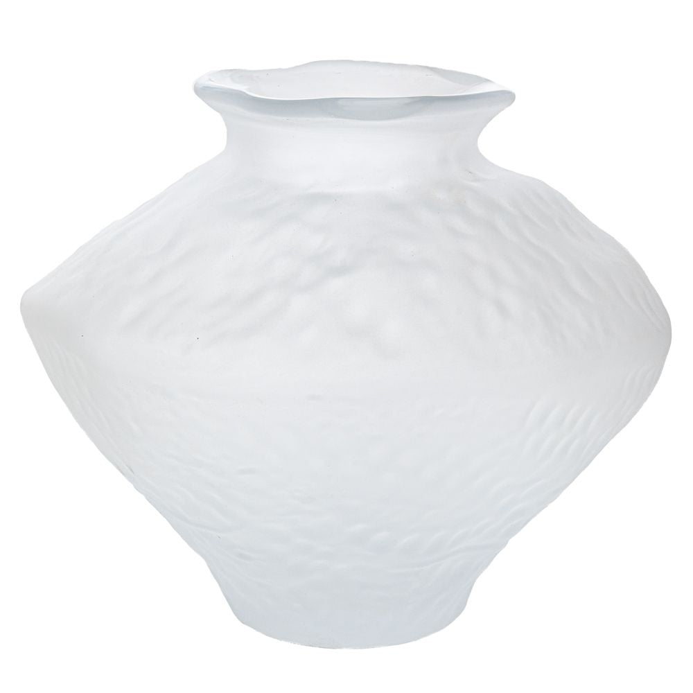 ΛΕΥΚΟ ΜΑΤ ΓΥΑΛΙΝΟ ΒΑΖΟ Φ30Χ25ΕΚ