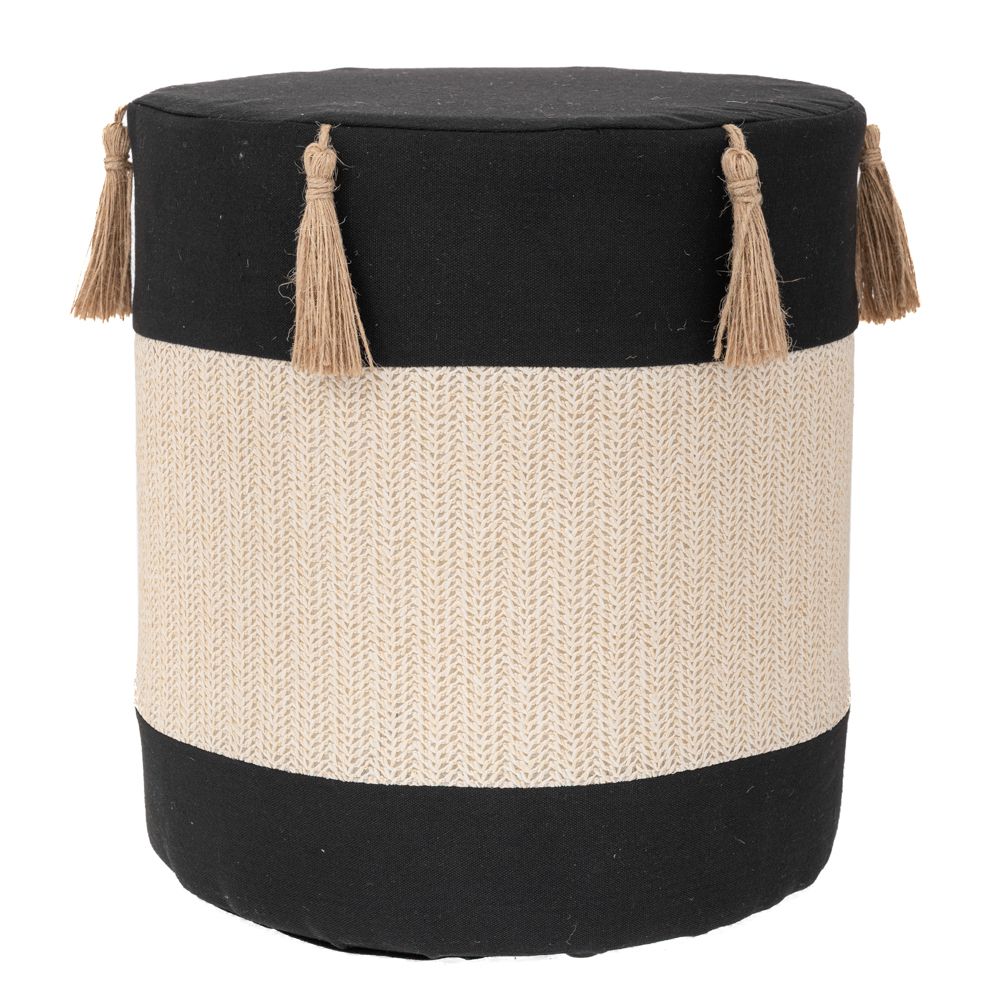 ΣΚΑΜΠΟ ΥΦΑΣΜΑΤΙΝΟ ΜΑΥΡΟ ΚΡΕΜ ΜΕ ΦΟΥΝΤΑΚΙΑ Φ34Χ37ΕΚ