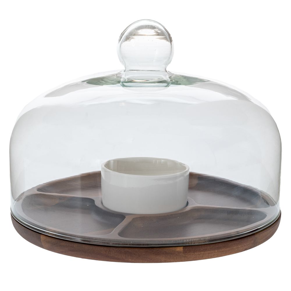 ΞΥΛΙΝΟΣ ΣΤΡΟΓΓΥΛΟΣ ΔΙΣΚΟΣ ΣΕΡΒΙΡΙΣΜΑΤΟΣ ΜΕ ΧΩΡΙΣΜΑΤΑ AND ΓΥΑΛΙΝΟ ΚΑΠΑΚΙ Φ26,5Χ20ΕΚ