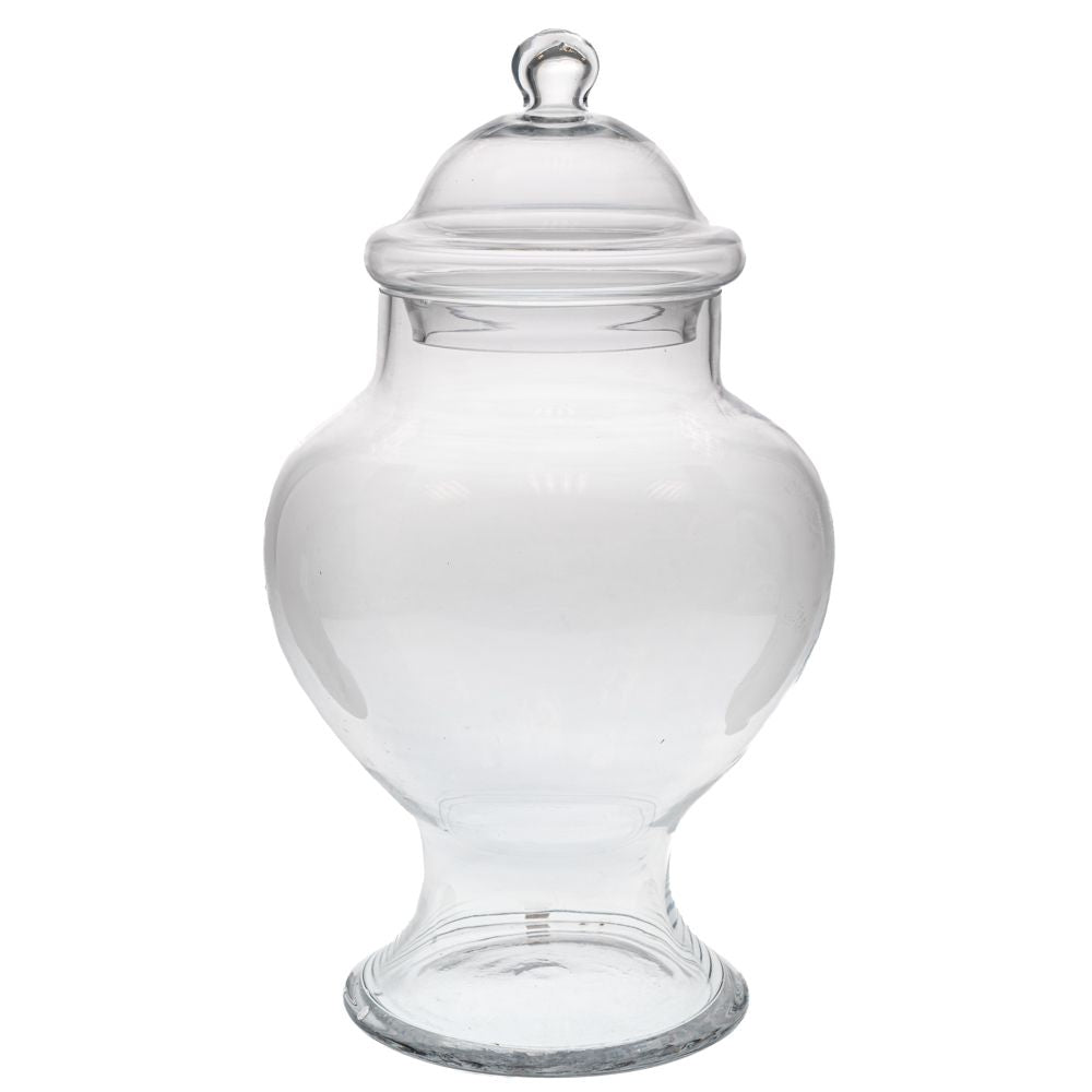 ΔΙΑΦΑΝΟ ΓΥΑΛΙΝΟ ΒΑΖΟ ΜΕ ΠΟΔΙ AND ΚΑΠΑΚΙ Φ14Χ22 42ΕΚ