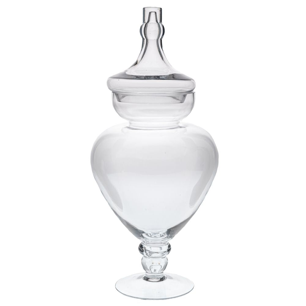 ΔΙΑΦΑΝΟ ΓΥΑΛΙΝΟ ΒΑΖΟ ΜΕ ΠΟΔΙ AND ΚΑΠΑΚΙ Φ22Χ55ΕΚ