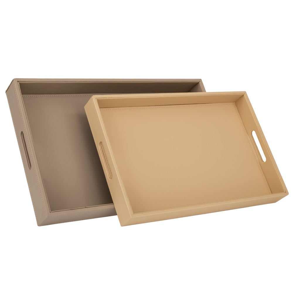 ΣΕΤ 2 ΜΠΕΖ ΔΕΡΜΑΤΙΝΟΙ ΔΙΣΚΟΙ 52Χ32Χ6 45Χ30Χ5ΕΚ