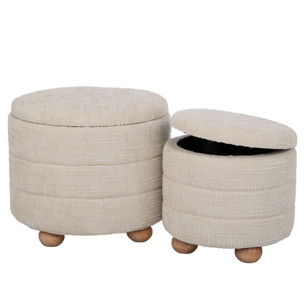 ΣΕΤ 2 ΣΚΑΜΠΟ ΕΚΡΟΥ ΥΦΑΣΜΑΤΙΝΑ ΜΕ ΑΠΟΘΗΚΕΥΤΙΚΟ ΧΩΡΟ AND ΞΥΛΙΝΑ ΠΟΔΙΑ 48Χ48Χ40 37Χ37Χ34ΕΚ