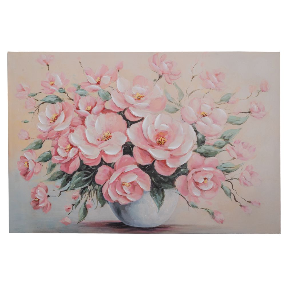 ΠΙΝΑΚΑΣ ΒΑΖΟ ΜΕ ΛΟΥΛΟΥΔΙΑ ΣΕ ΤΥΠΩΜΕΝΟ ΚΑΜΒΑ 90Χ60ΕΚ