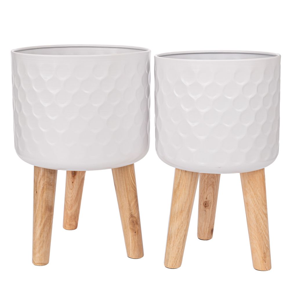 ΣΕΤ 2 ΛΕΥΚΗ ΜΕΤΑΛΛΙΚΗ ΓΛΑΣΤΡΟΘΗΚΗ ΜΕ ΞΥΛΙΝΑ ΠΟΔΙΑ 28Χ43ΕΚ 25Χ41ΕΚ