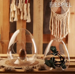 Γυάλα "Αυγό" γυάλινη 17x20εκ ORT267