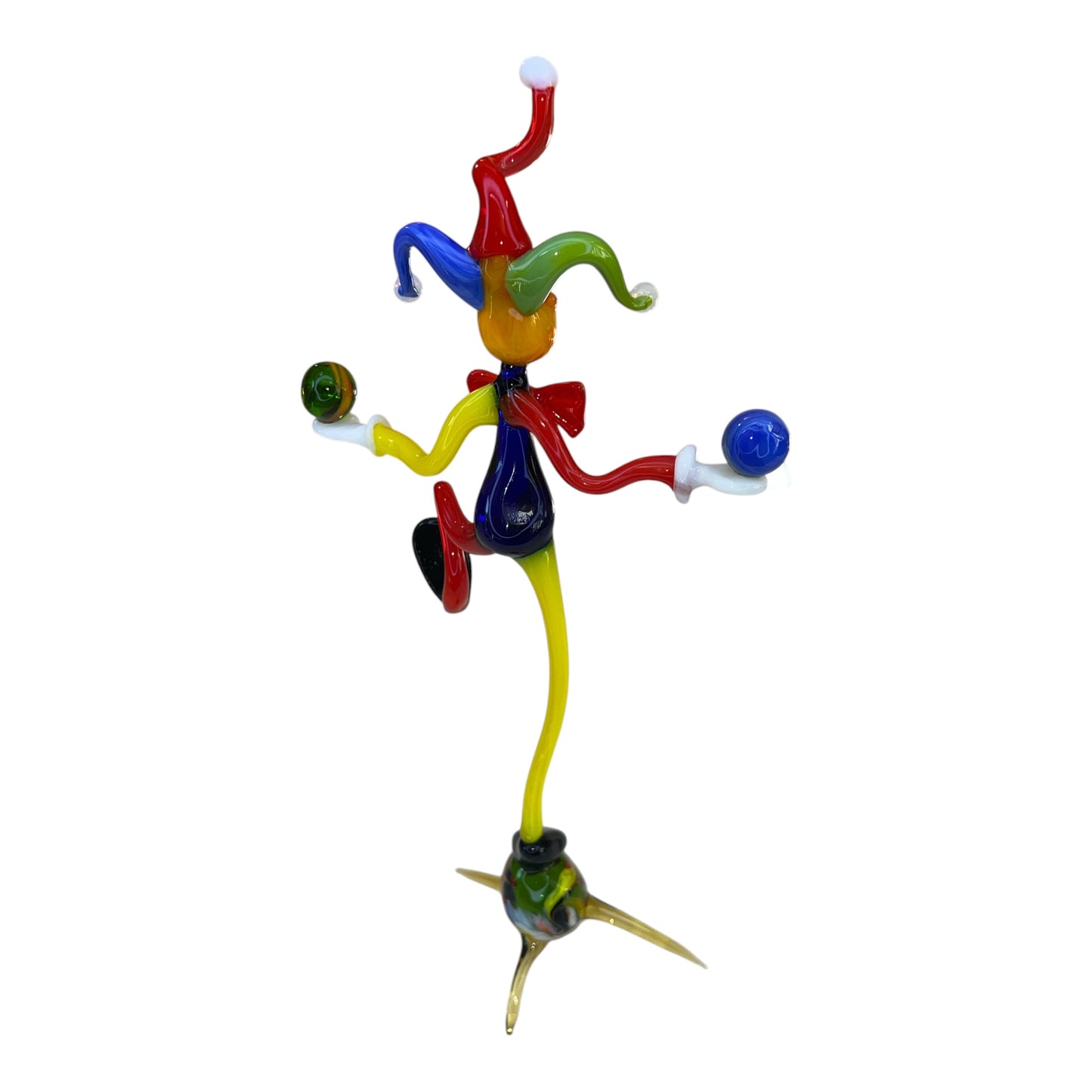 Αρλεκίνος Διακοσμητικός Χειροποίητος Γυάλινος 16.5x7.5x31cm HRL31M