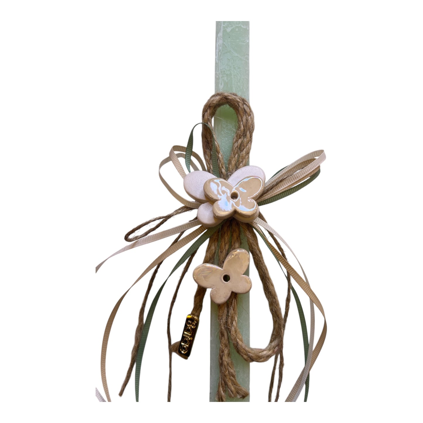 Λαμπάδα Μέντα Κεραμική Πεταλούδα 15102Α