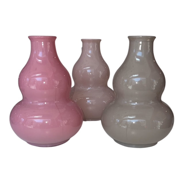 Βαζάκι Ροζ Γυάλινο 9x9x13cm GE-12502355B