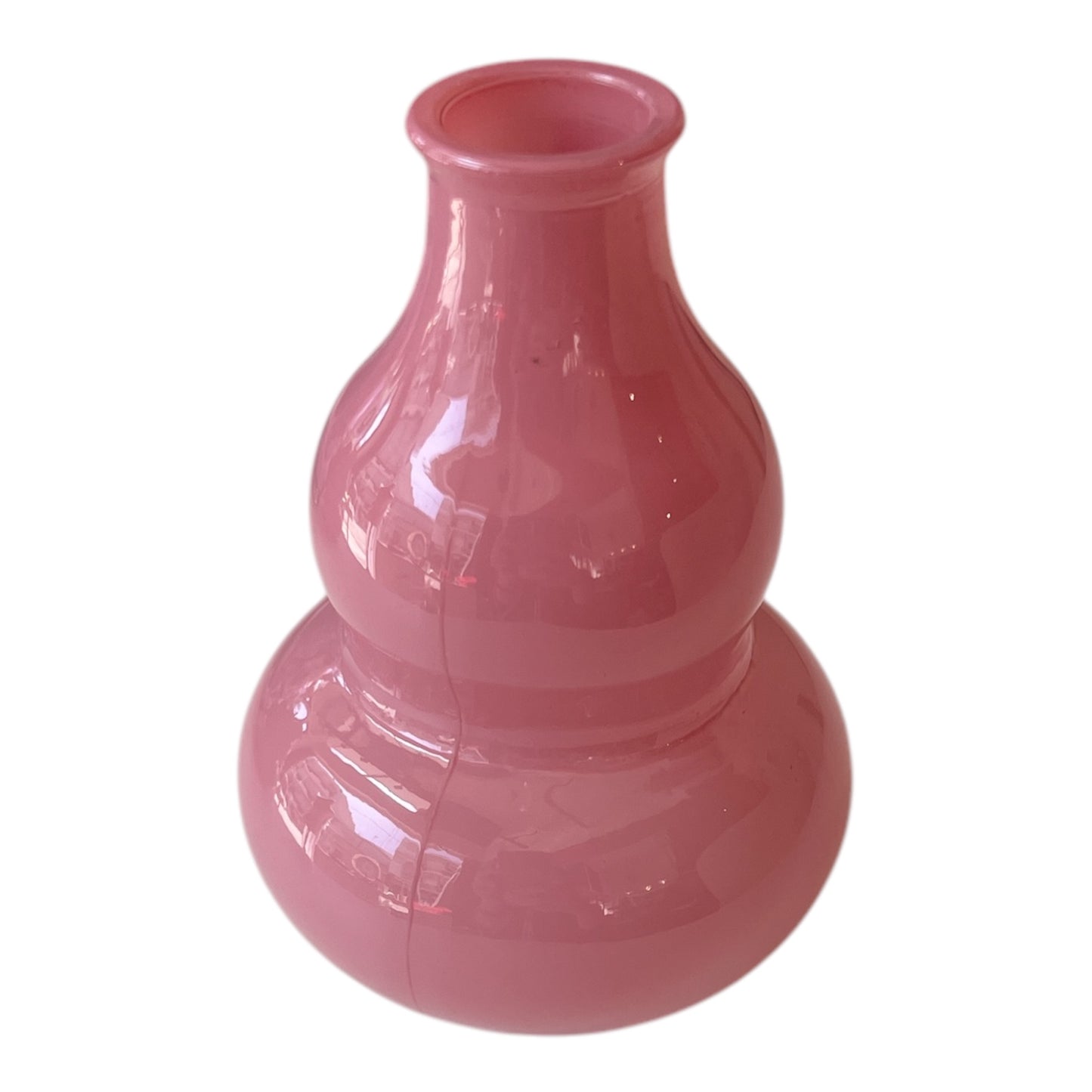 Βαζάκι Ροζ Γυάλινο 9x9x13cm GE-12502355