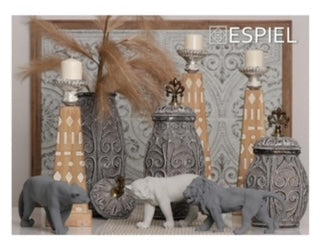 Κηροπήγειο κρεμ 47εκ 47x14x14εκ VIN306