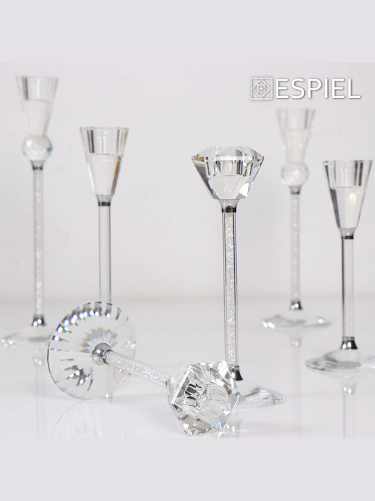 Κηροπήγιο Κρυστάλλινο 5x5x8,5cm Clear XAS120