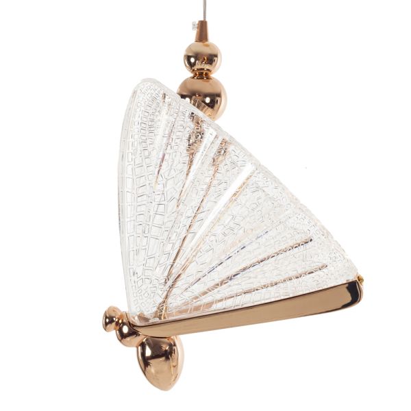 Κρεμαστό Φωτιστικό Χρυσό LED (20X20X40)cm