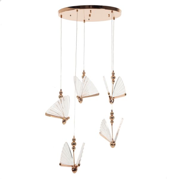 Κρεμαστό Φωτιστικό Χρυσό LED (60x60x100)cm