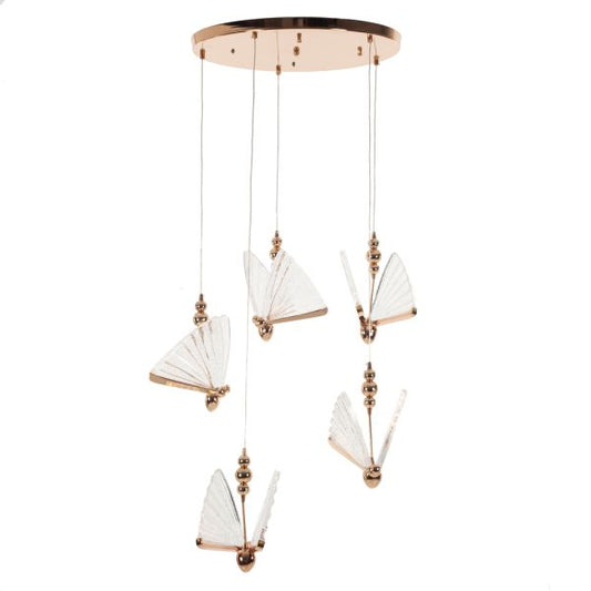 Κρεμαστό Φωτιστικό Χρυσό LED (60x60x100)cm