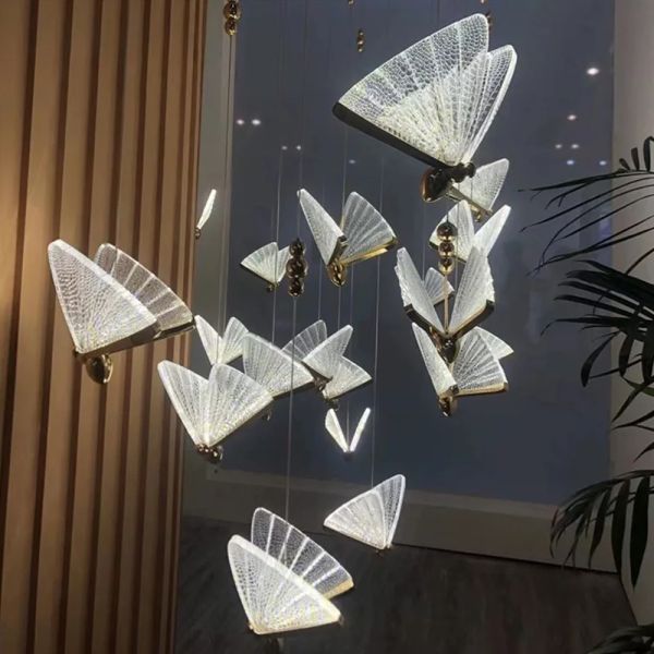 Κρεμαστό Φωτιστικό Χρυσό LED (60x60x100)cm