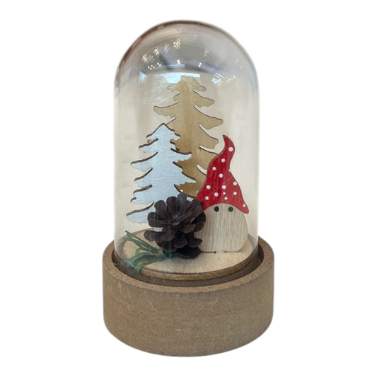 Γυάλινο MINI XMAS LED 3Μοτίβα 8cm  OB-160066