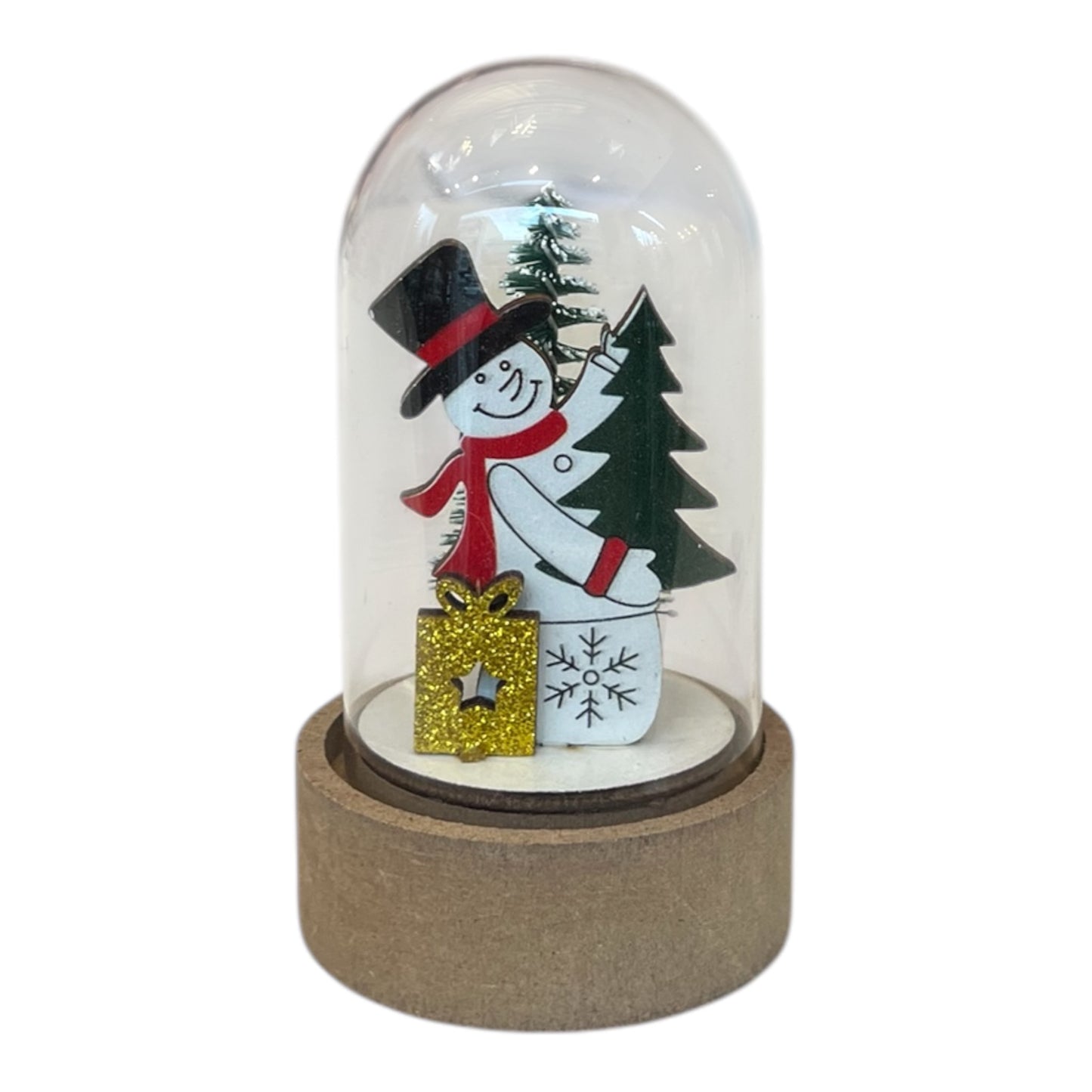 Γυάλινο MINI XMAS LED 3Μοτίβα 8cm  OB-160066