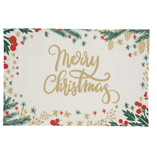 ΠΑΤΑΚΙ ΕΙΣΟΔΟΥ ΣΧΕΔΙΟ MERRY CHRISTMAS 60x40cm ΣΥΝΘΕΤΙΚΟ