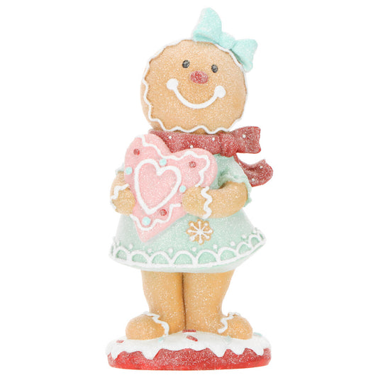 ΖΑΧΑΡΩΤΟ ΚΟΡΙΤΣΙ  ΜΕ ΚΑΡΔΙΑ Gingerbread girl 11x8x24cm