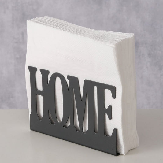 ΧΑΡΤΟΠΕΤΣΕΤΟΘΗΚΗ Home 15X5X10 cm ΜΑΥΡΟ ΜΕΤΑΛΛΟ