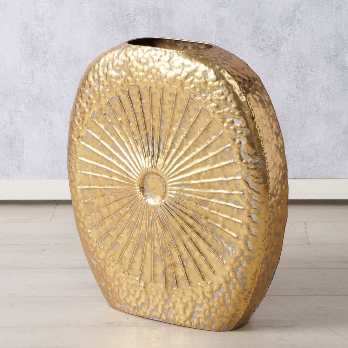 ΒΑΖΟ Franca ΧΡΥΣΟ ΑΝΤΙΚΕ 57Χ17Χ61cm ΜΑΤ ΜΕΤΑΛΛΟ