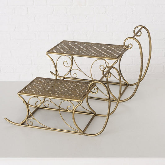 ΕΛΚΗΘΡΟ Set/2  L58-68 W24-28 H30-40cm Grecia ΧΡΥΣΟ ΑΝΤΙΚΕ  ΜΕΤΑΛΛΟ