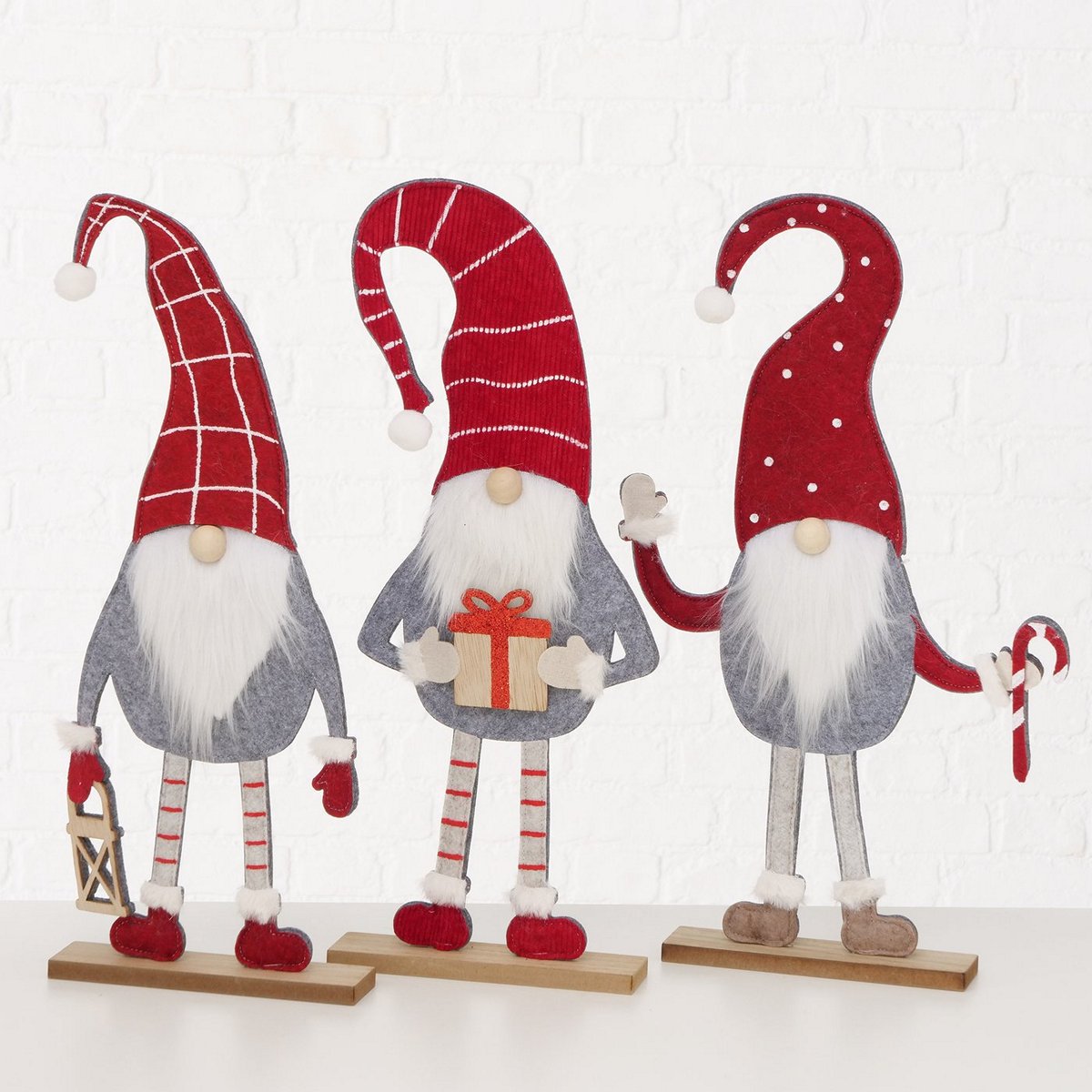 ΞΩΤΙΚΟ Lucky 3/ass ΓΚΡΙ/ΚΟΚΚΙΝΟ 20Χ5Χ51 cm MDF Polyester-felt