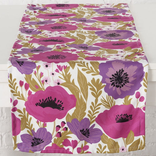 ΤΡΑΒΕΡΣΑ ΣΧΕΔΙΟ ΑΝΕΜΩΝΕΣ Anouk 140Χ40cm  ΦΟΥΞ ΜΩΒ Polyester