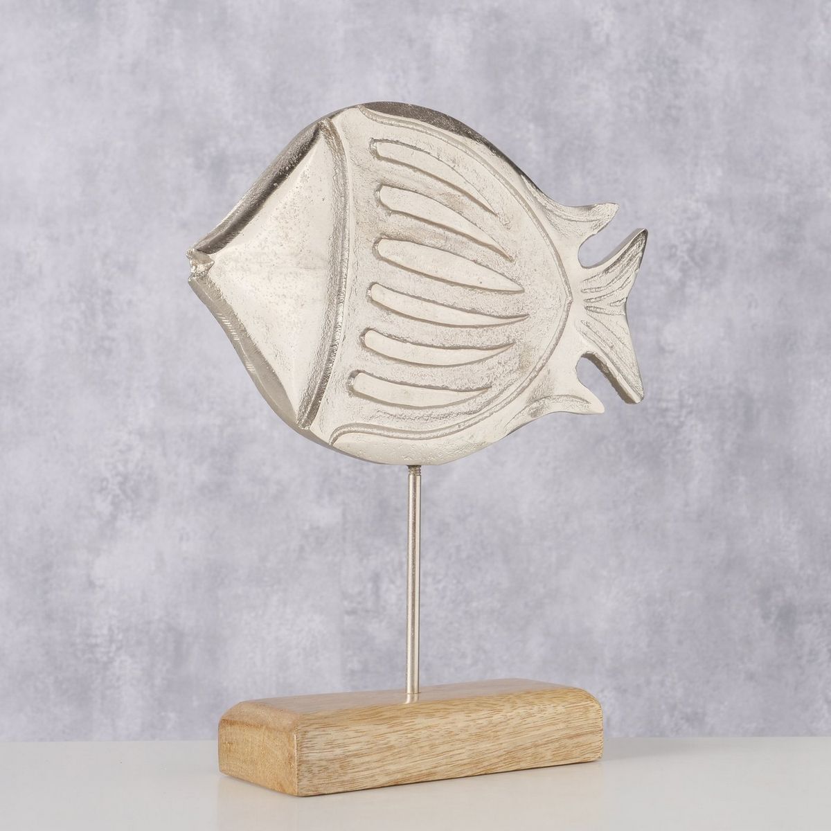 ΨΑΡΙ ΔΙΑΚΟΣΜΗΤΙΚΟ Fisky ΞΥΛΙΝΟ ΣΕ ΒΑΣΗ ΞΥΛΟ Mango  20Χ6Χ24cm