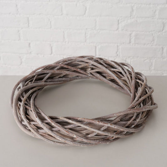 ΣΤΕΦΑΝΙ ΠΛΕΚΤΟ ΚΑΛΑΜΙ ΦΥΣΙΚΟ Nalu, H8cm D30cm,