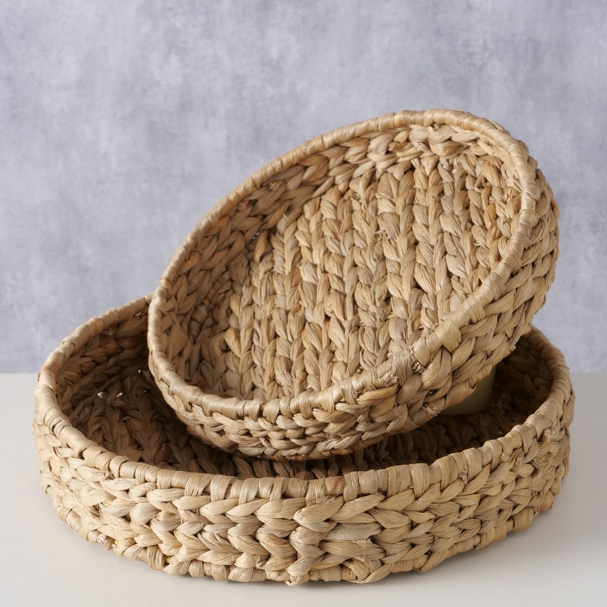 ΔΙΣΚΟΣ  Set/2 Cado ΠΛΕΚΤΟΣ ΦΥΣΙΚΟ H5cm, D25/30cm Water hyacinth