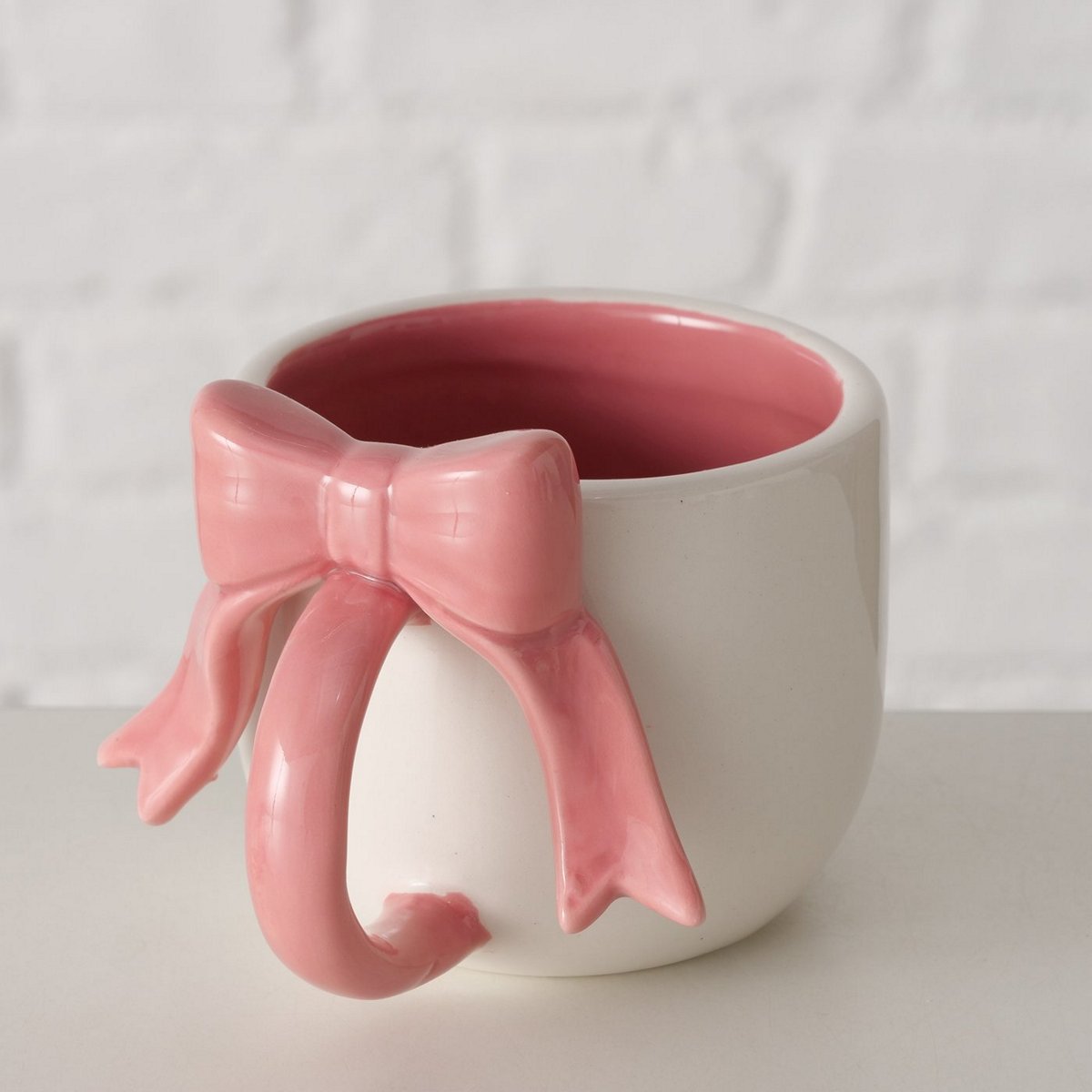 ΚΟΥΠΑ Marthe 200ml ΡΟΖ ΚΟΡΔΕΛΑ ΛΕΥΚΟ ΚΕΡΑΜΙΚΟ