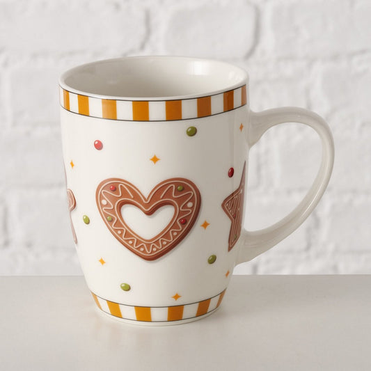 ΚΟΥΠΑ ΜΠΙΣΚΟΤΟ Ginger 330ml Dishwasher proof ΕΚΡΟΥ ΚΑΦΕ New Bone H10,5cm D8,4cm