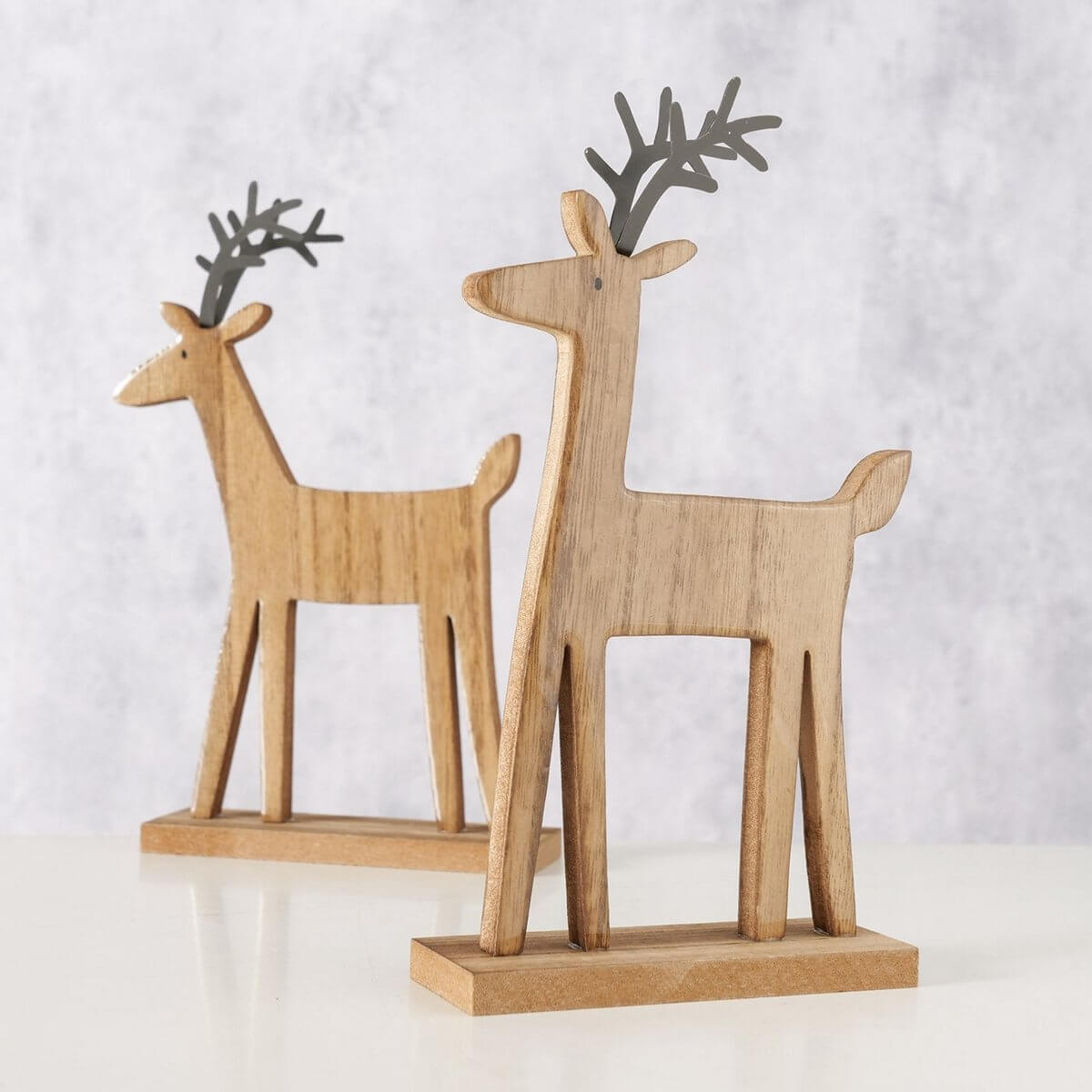 ΤΑΡΑΝΔΟΣ ASS/2  H 21,5 cm, ΞΥΛΙΝΟΣ ΚΑΦΕ  ΜΕΤΑΛΙΚΑ ΚΕΡΑΤΑ