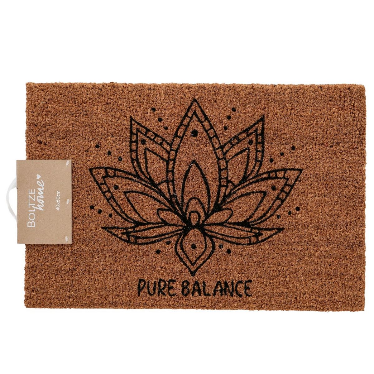 ΠΑΤΑΚΙ ΕΙΣΟΔΟΥ BALI  Salem 60Χ40Χ1cm, PVC, ΦΥΣΙΚΟΣ ΚΟΚΟΦΟΙΝΙΚΑΣ