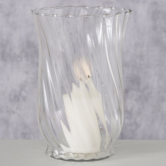 ΒΑΖΟ Louna ΔΙΑΦΑΝΕΣ ΓΥΑΛΙ H20cm D14cm