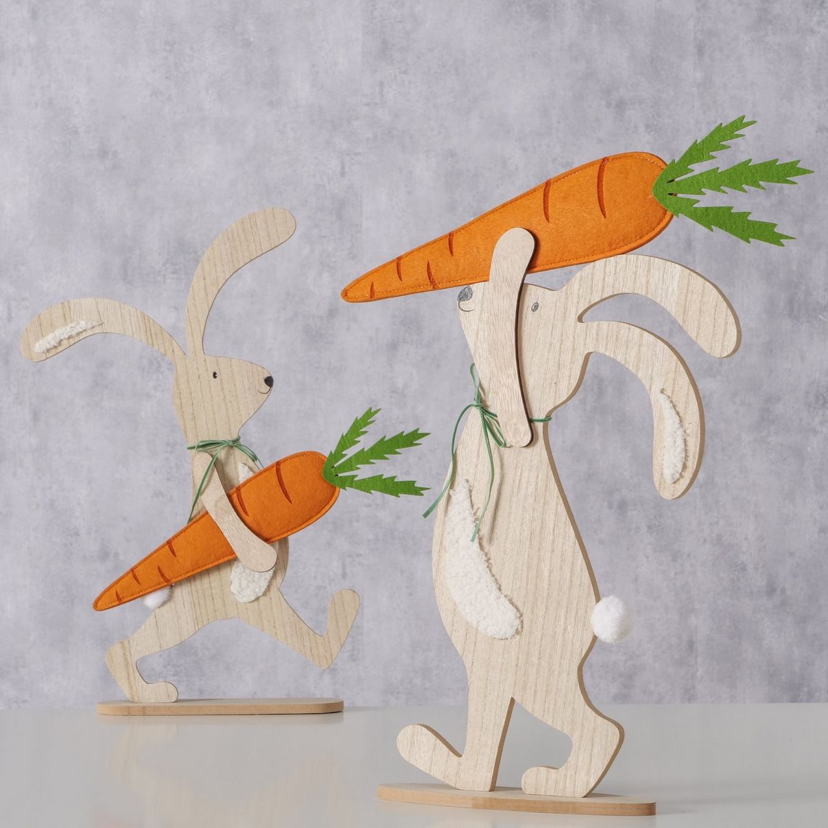 ΛΑΓΟΣ 2/ass ΜΕ ΚΑΡΟΤΟ ΦΙΓΟΥΡΑ Kammeron, 38Χ8Χ51cm, Slash Pine, MDF, Polyester