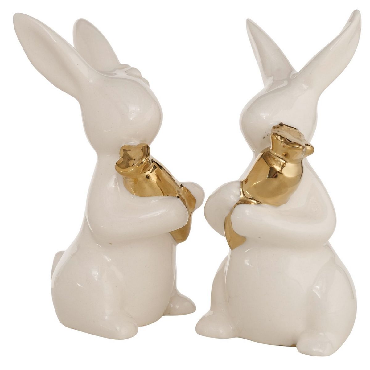 ΛΑΓΟΣ 2/ass 6Χ6Χ12cm Mikas ΦΙΓΟΥΡΑ ΛΕΥΚΟ   ΠΟΡΣΕΛΑΝΗ